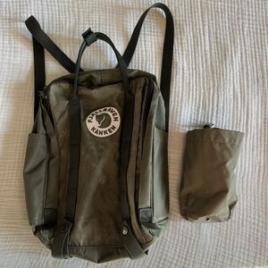 Graphite Fjallraven Kanken 15” Laptop Backpack with Water Bottle Holder